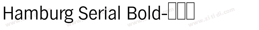 Hamburg Serial Bold字体转换